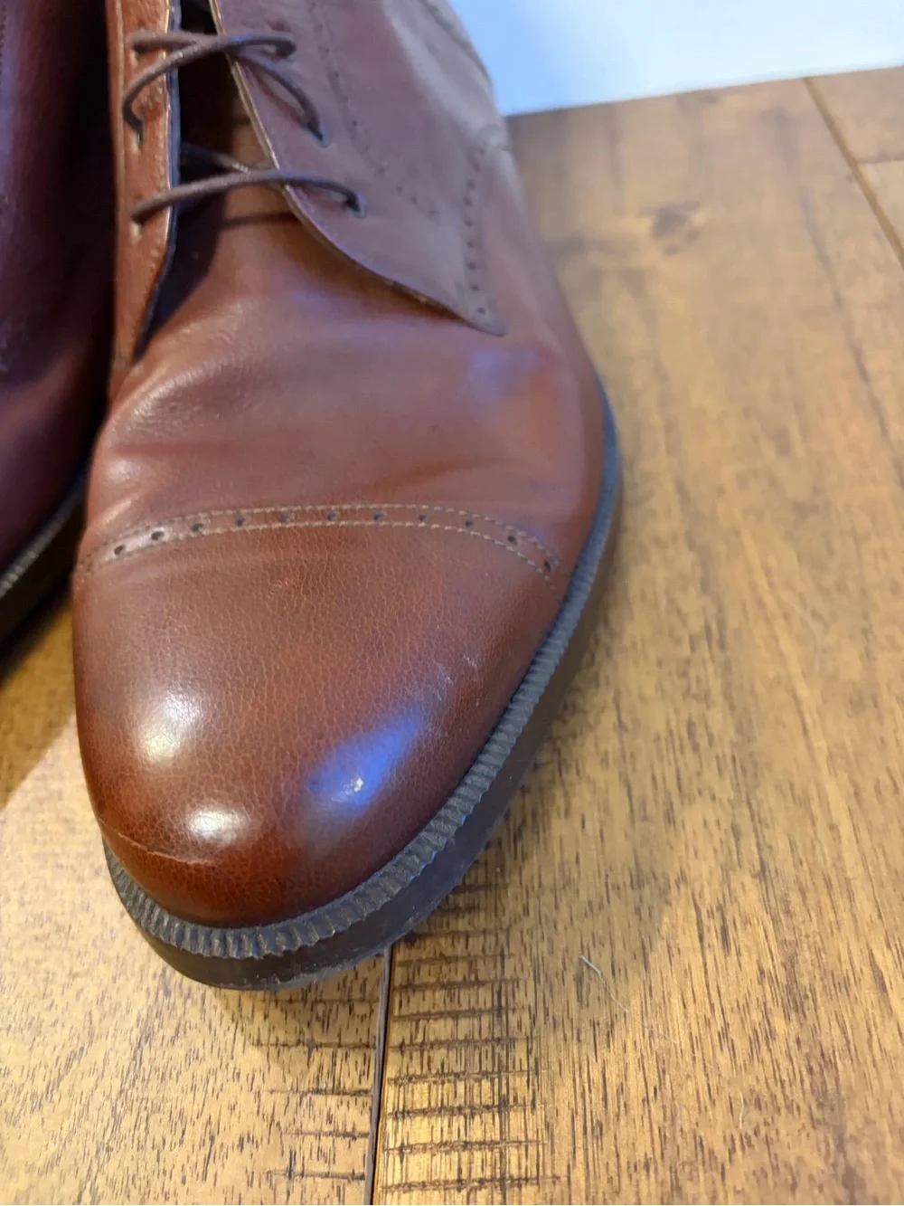 Vintage Salvatore Ferragamo Pebble Grain Leather Cap Toe Dress Boots Italy Sz 10